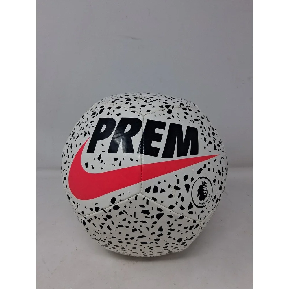 Nike Pitch Premier League Soccer Ball Size 5 White Black Red SC3983-100